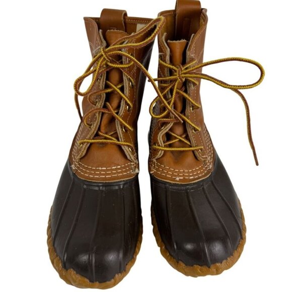 L.L. Bean Maine Hunting Shoe Boots Waterproof Outdoors Leather Women 8 USA - Picture 2 of 14